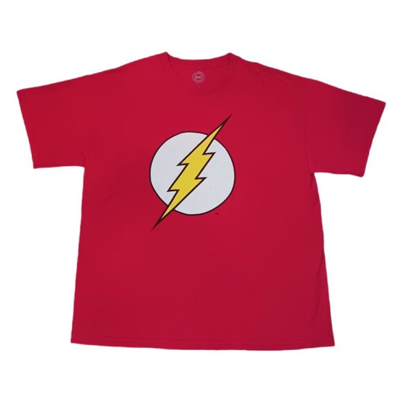 DC Comics Originals Mens Size XL Flash T Shirt Red Short Sleeve Superhero - Picture 2 of 6
